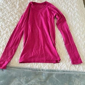 Pink Lulu Swiftly Tech long sleeve